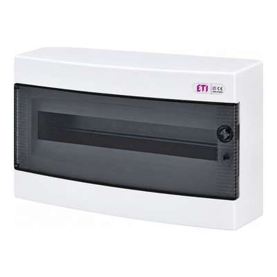 Комплектующие к солнечным панелям Щит пластиковый ETI ECT 18PT ЩРН-П- 18 мод IP40 прозрачные дверцы (1101002)