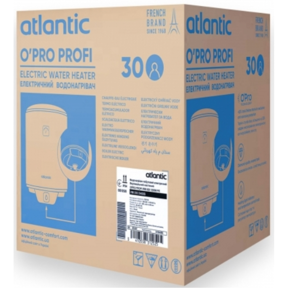 Бойлер накопичувальний електричний Atlantic Opro Profi VM 030 D400S (1200W)