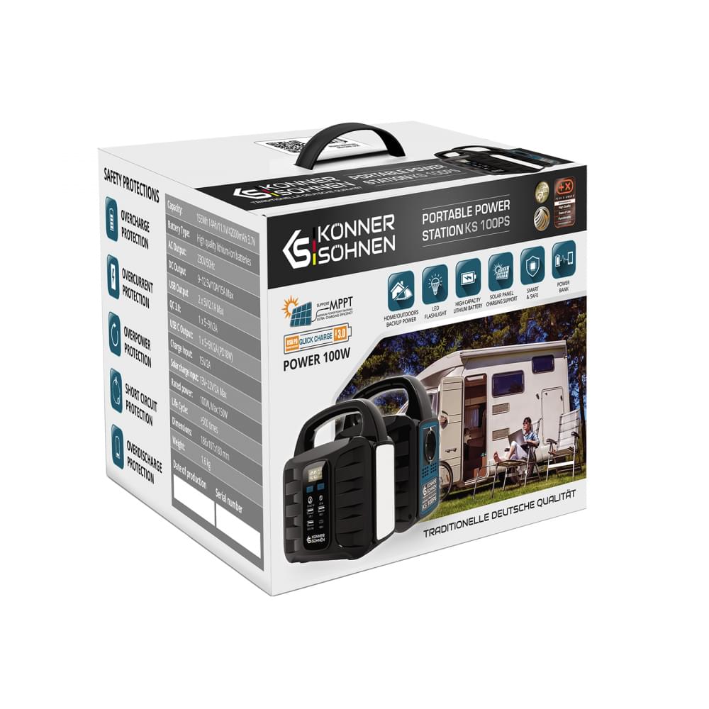 Портативная зарядная станция Könner&Söhnen KS 100W 155Wh