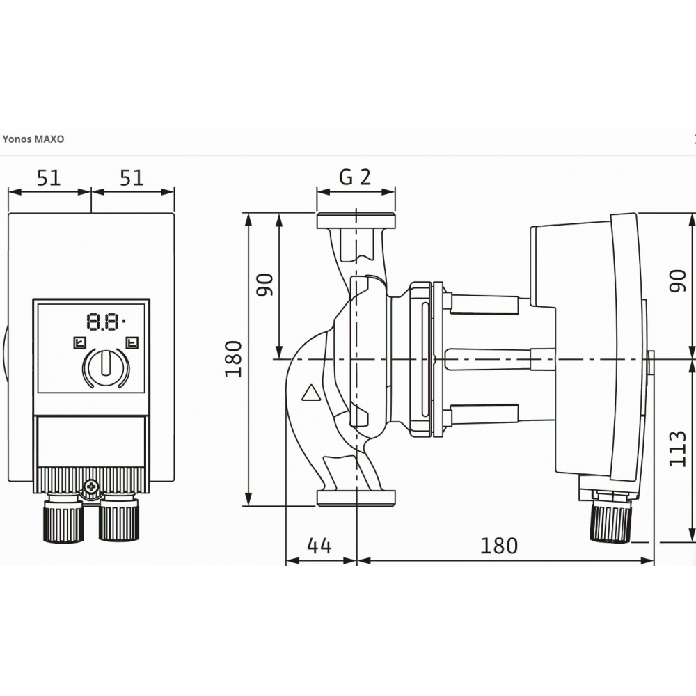 Циркуляционный насос Wilo Yonos MAXO 30/0,5-10 (2120643)