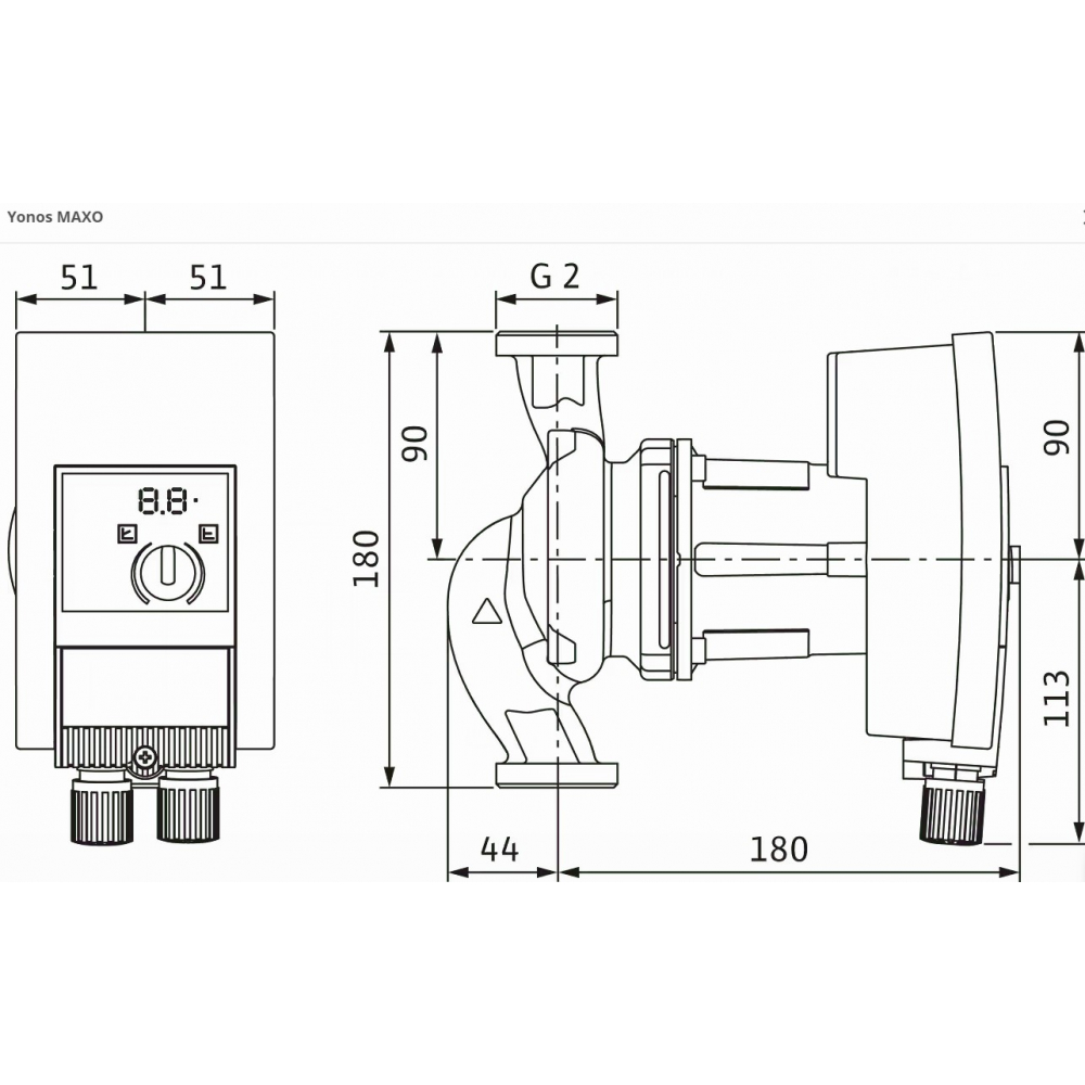 Циркуляционный насос Wilo Yonos MAXO 30/0,5-7 (2120642)