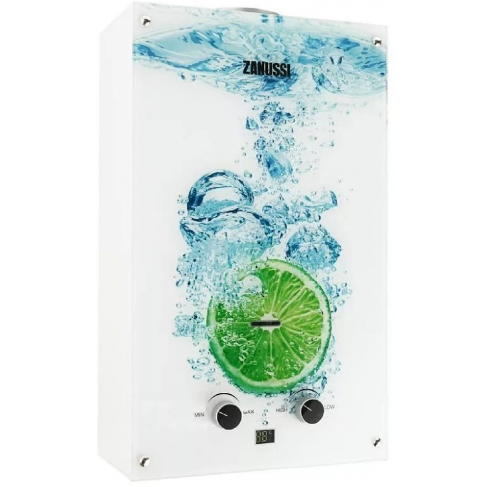 Газовая колонка Zanussi GWH 10 Fonte Glass Lime