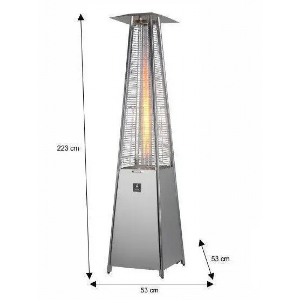 Вуличний  камін Activa Pyramide Cheops (10.5 кВт)