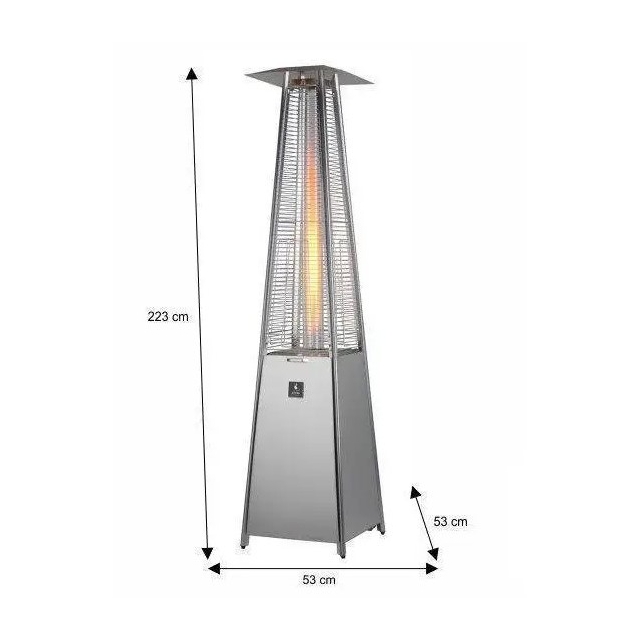 Вуличний  камін Activa Pyramide Cheops (10.5 кВт)