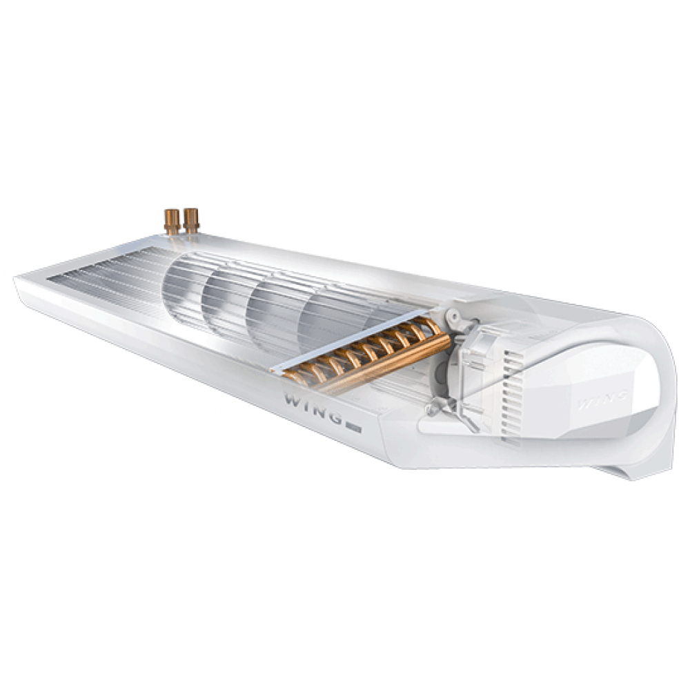 Теплова завіса з водяним нагрівом Wing II W200 AC (17-47 кВт) Білий