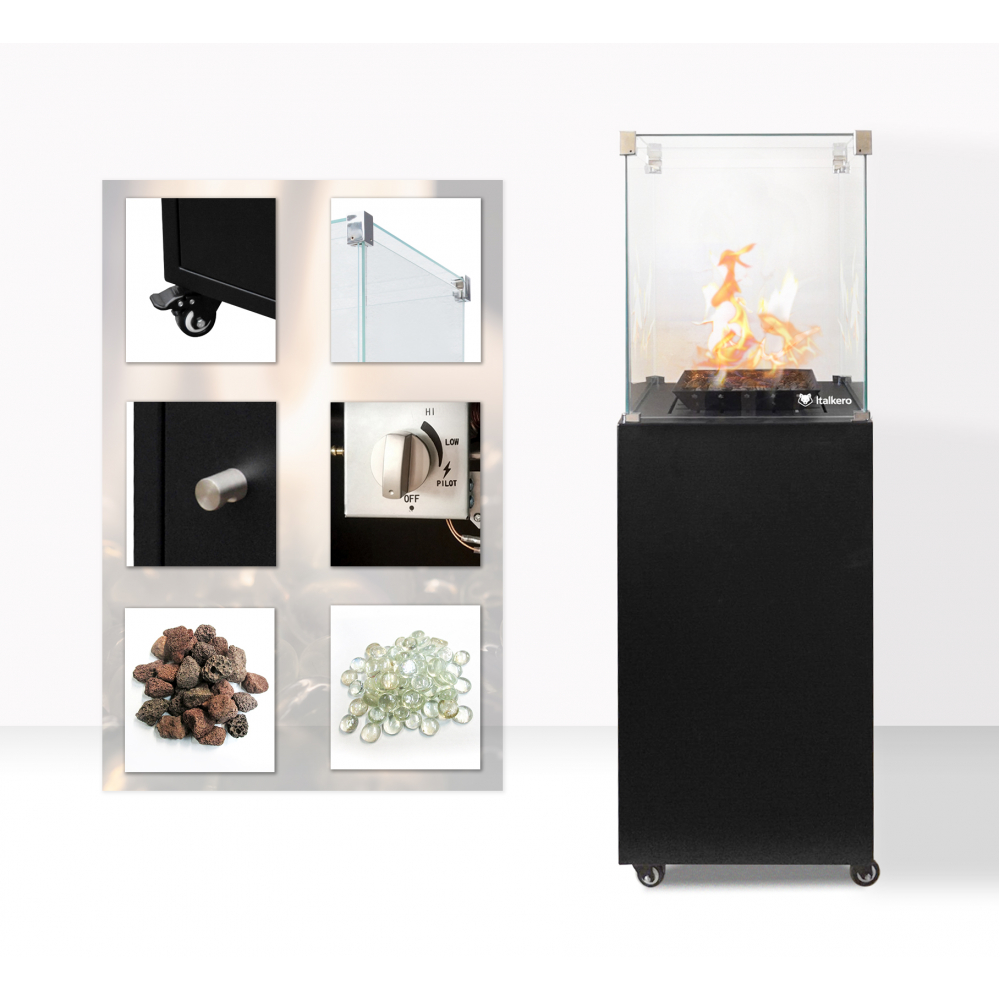 Вуличний інфрачервоний обігрівач Italkero Etna (7,3 кВт)