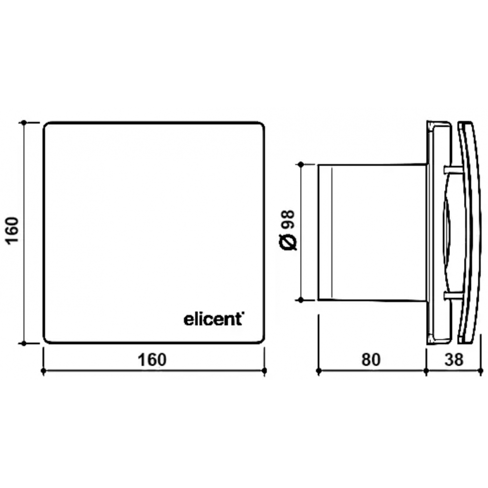 Вытяжной вентилятор настенный Maico AWB 100 TC (0084.0301)