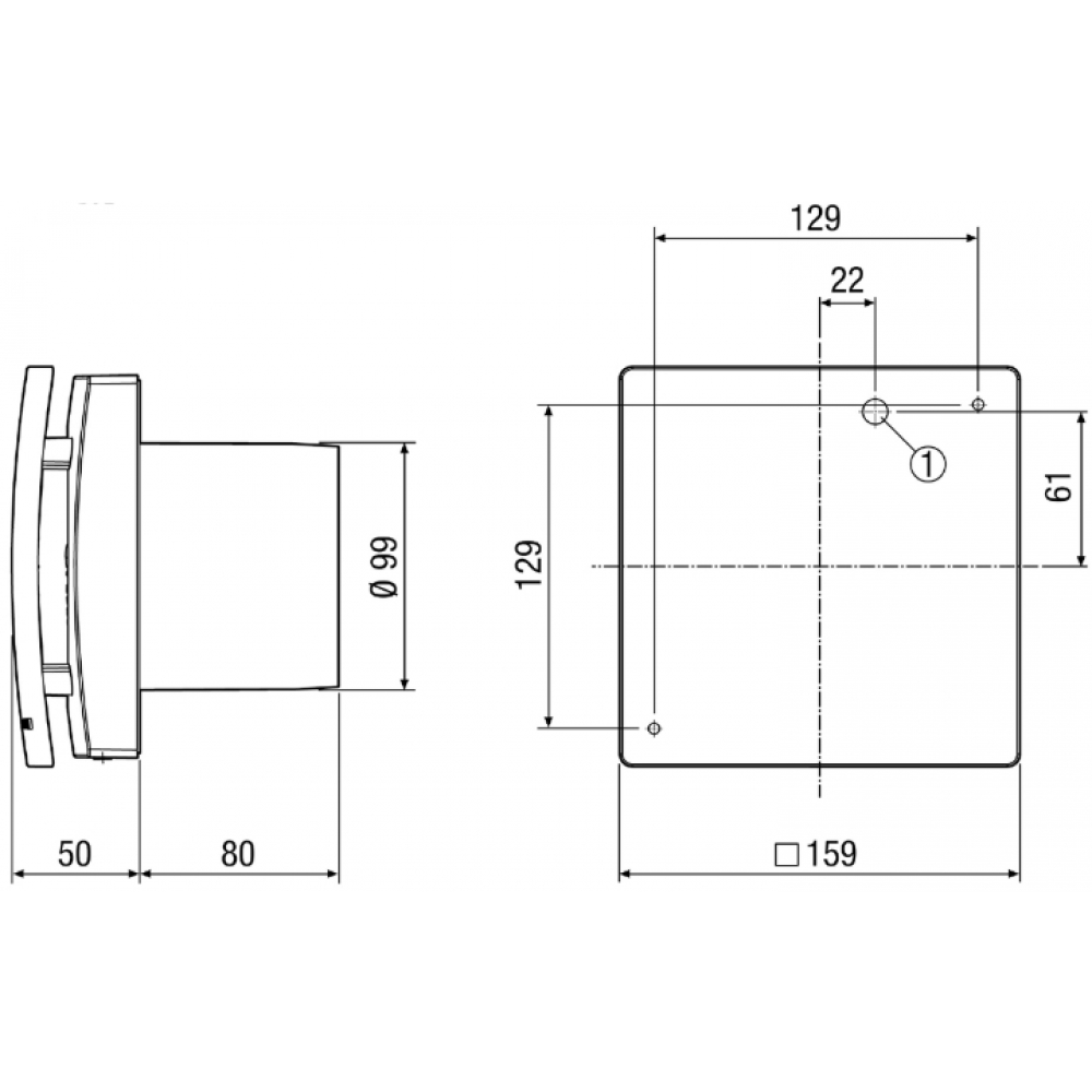 Витяжний вентилятор настінний Maico ECA 100 ipro (0084.0200)