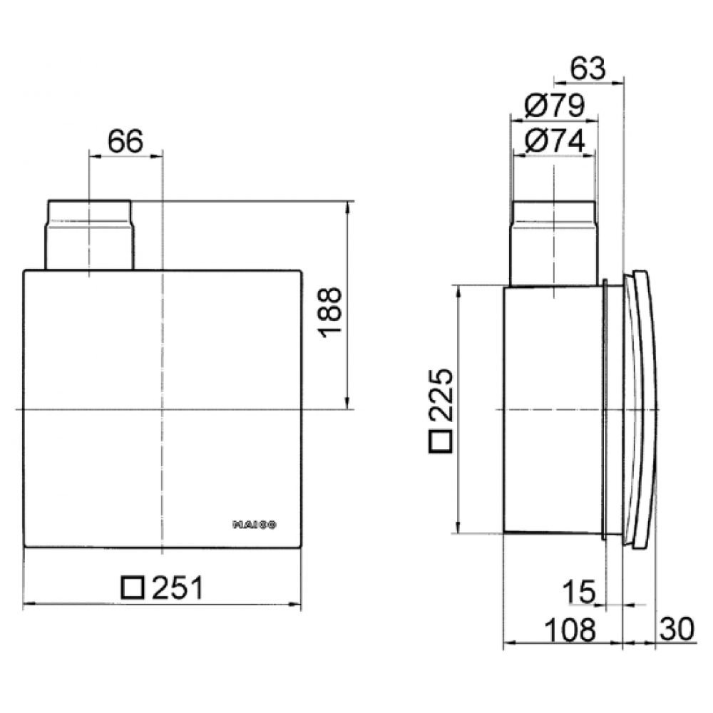 Вытяжной вентилятор в корпус Maico ER 60 (0084.0100)