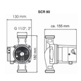 Циркуляційний насос Speroni SCR 32/80-180(102390310)