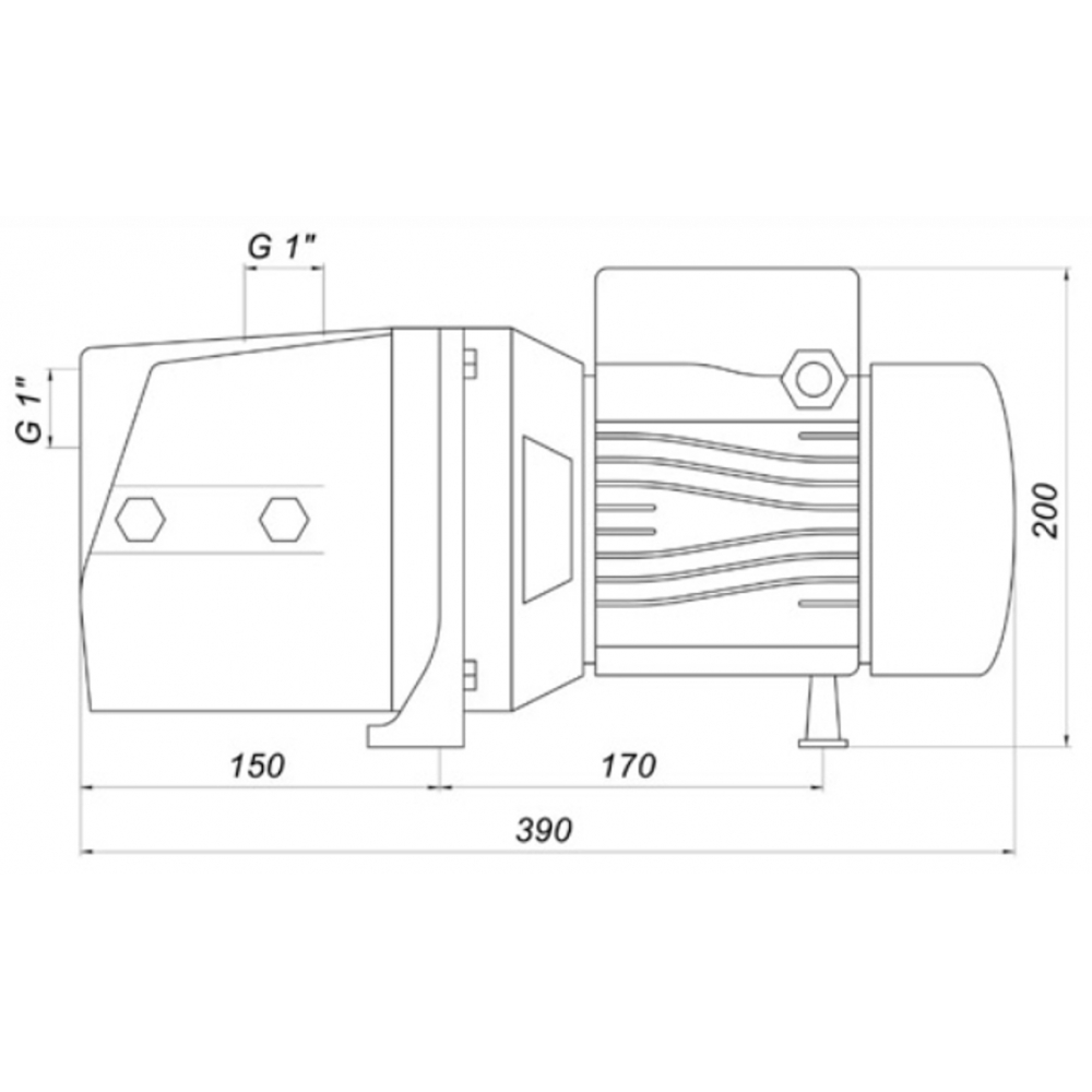 Насосная станция Optima JET100S-24INOX 1,1 кВт