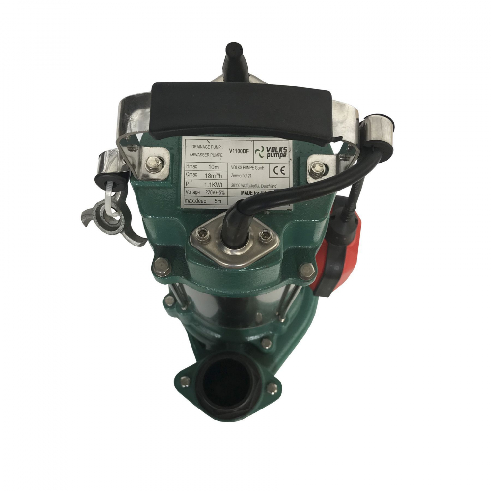 Дренажно-фекальный насос Volks V1100 DF 1,1 кВт