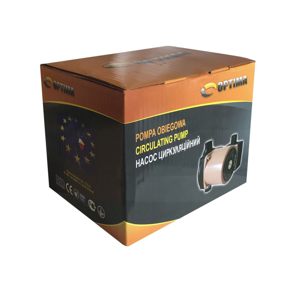 Циркуляційний насос Optima OP15-40 130 мм. (+гайки, +кабель з вилкою)