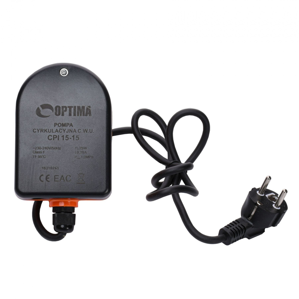 Циркуляционный насос Optima CPI 15-15 84 мм. (+ кабель с вилкой)