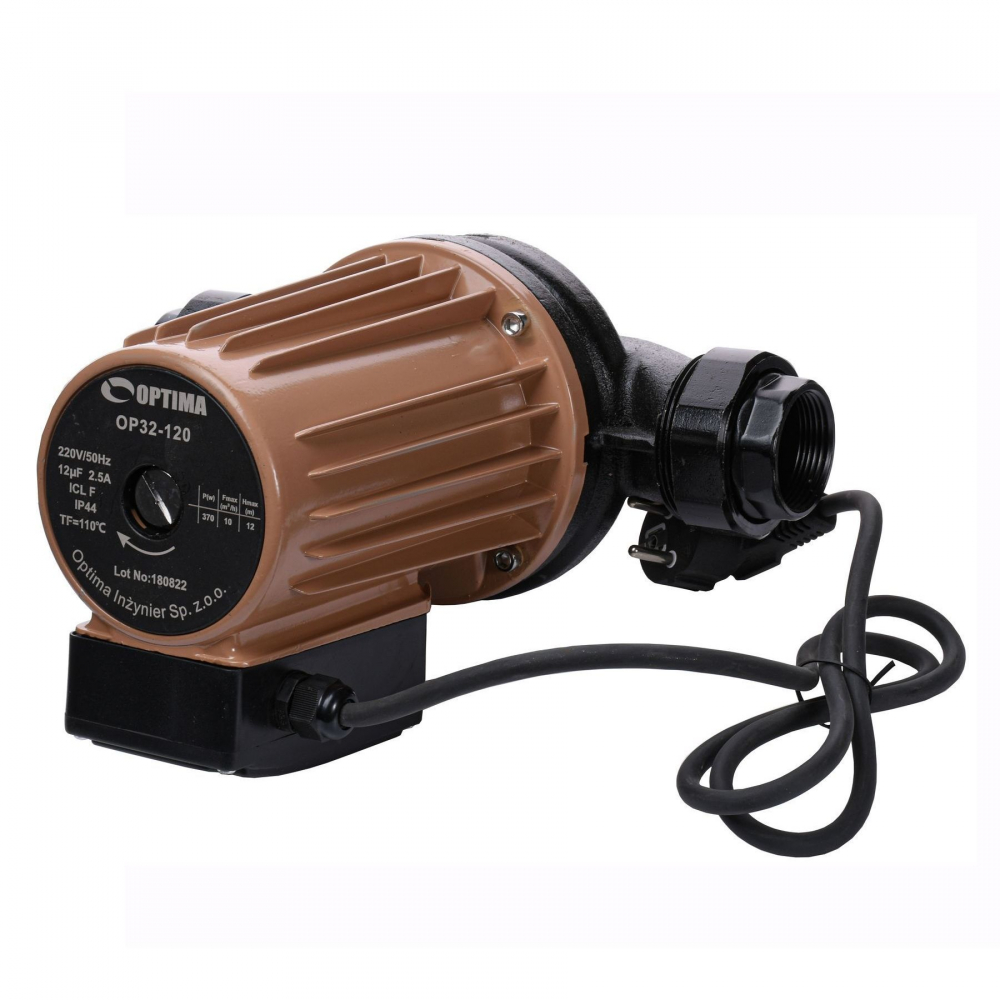 Циркуляционный насос Optima OP32-120 220 мм. (+гайки, +кабель с вилкой)