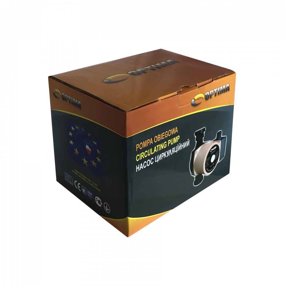 Циркуляционный насос Optima OP25-60 180 мм. (+гайки, +кабель с вилкой)