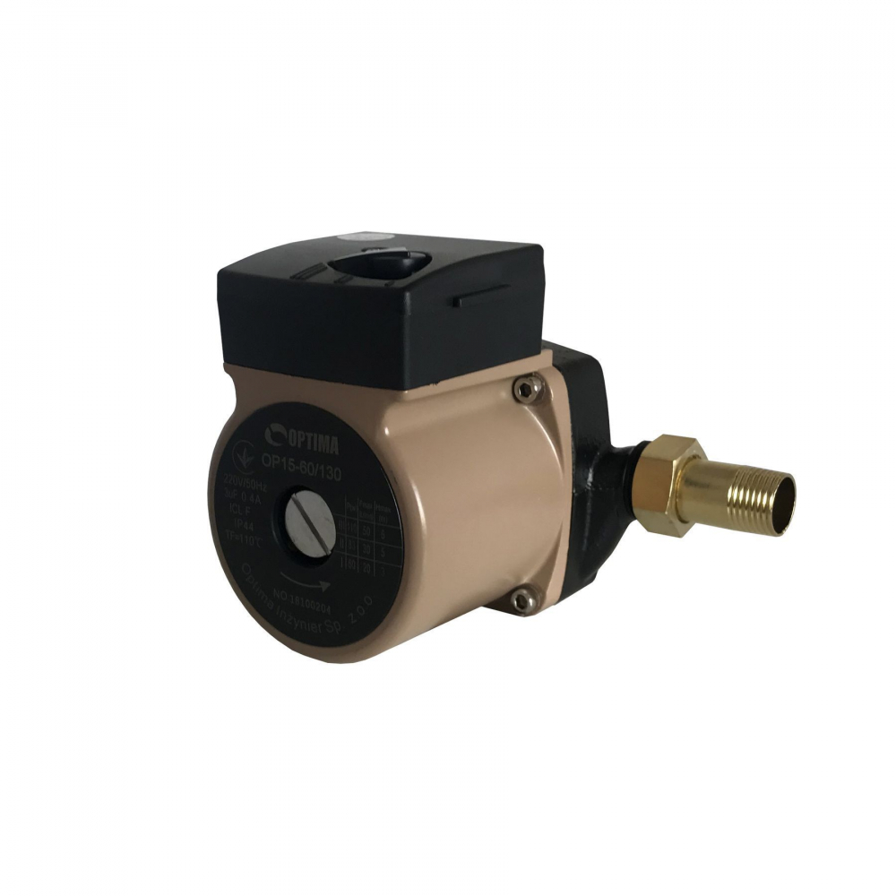 Циркуляционный насос Optima OP15-60 130 мм. (+гайки, +кабель с вилкой)