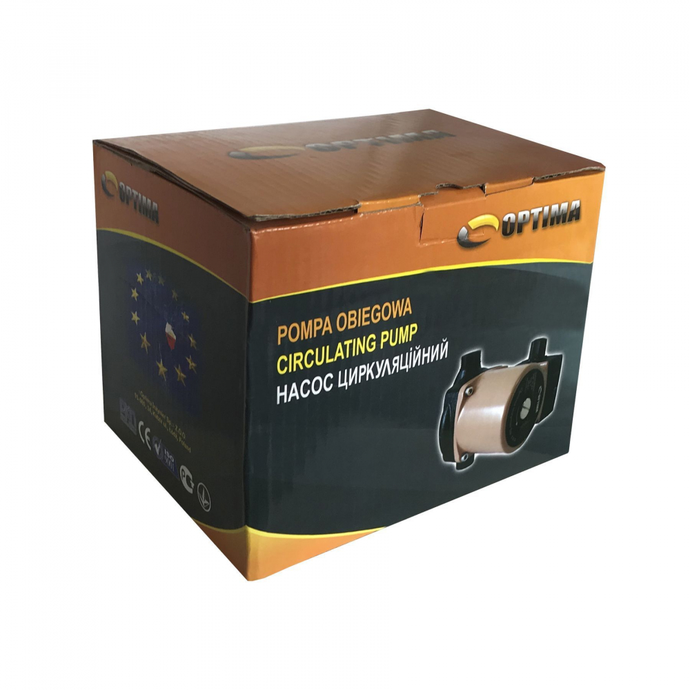 Циркуляционный насос Optima OP15-60 130 мм. (+гайки, +кабель с вилкой)