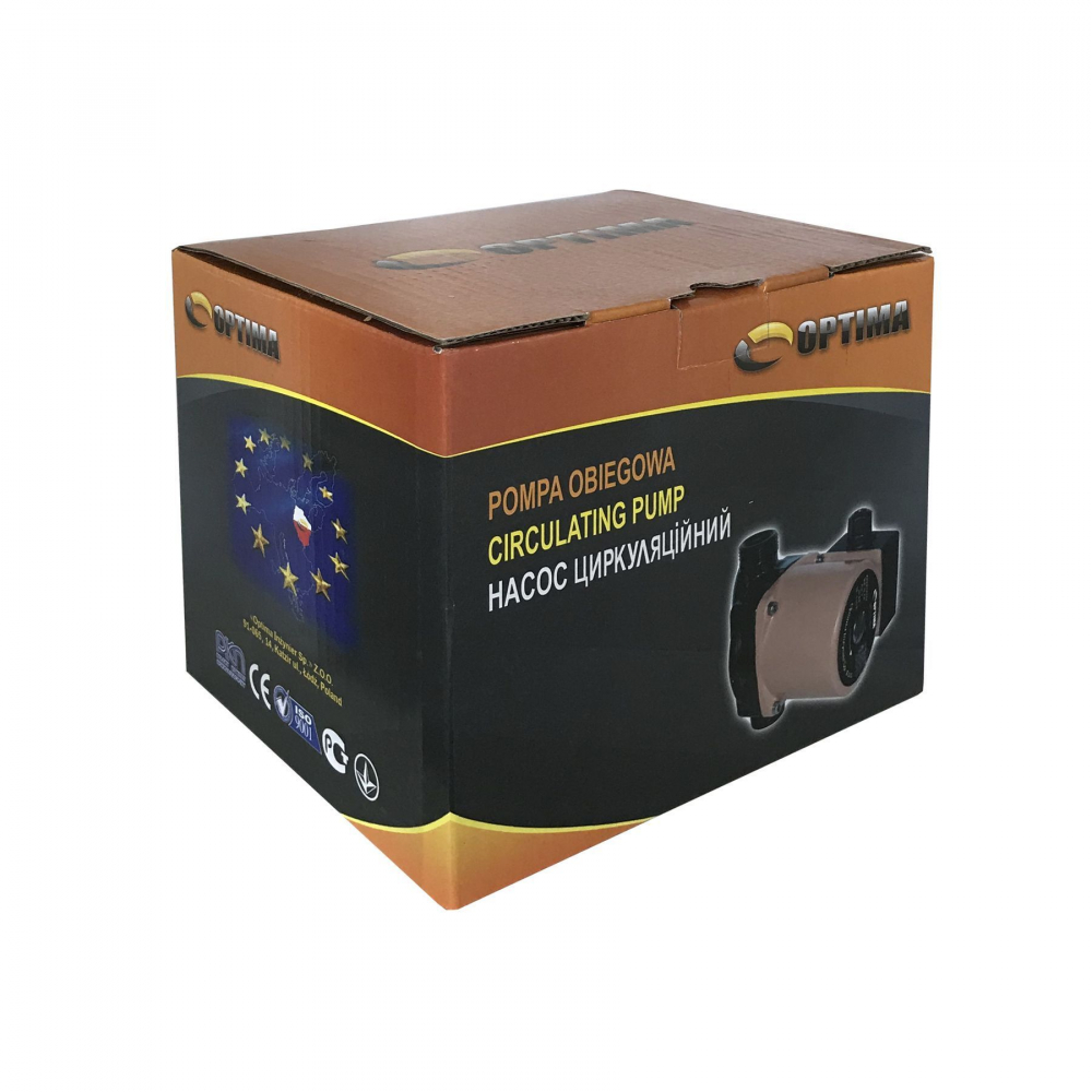 Циркуляционный насос Optima OP20-60 130 мм. (+гайки, +кабель с вилкой)