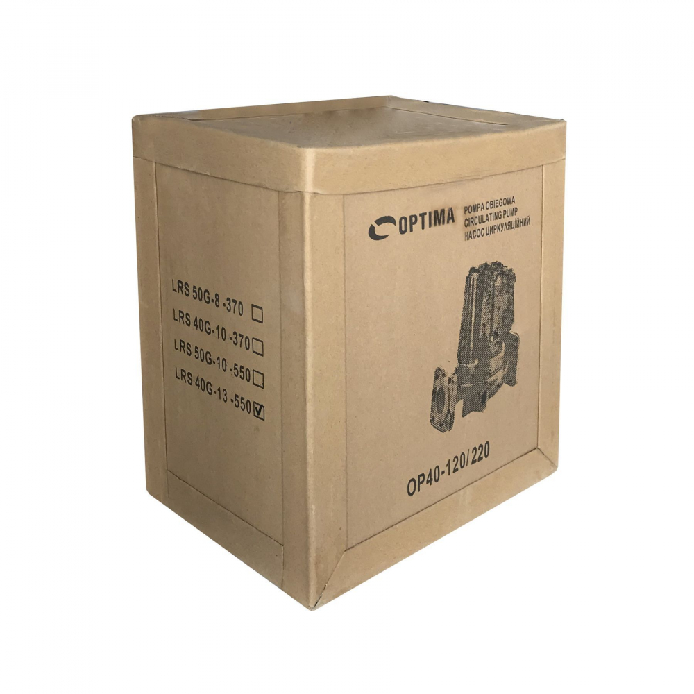Циркуляційний насос Optima OP40-120 220 мм. (+гайки, +кабель з вилкою)