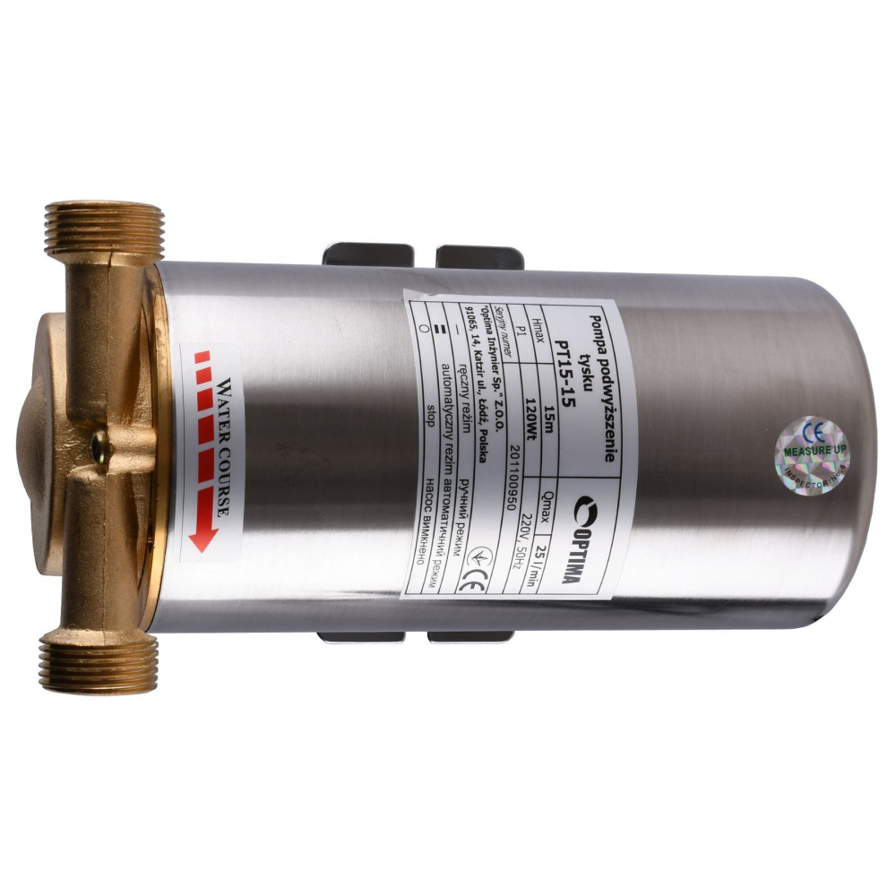 Насос повышения давления Optima PT15-15 (нерж.корпус)