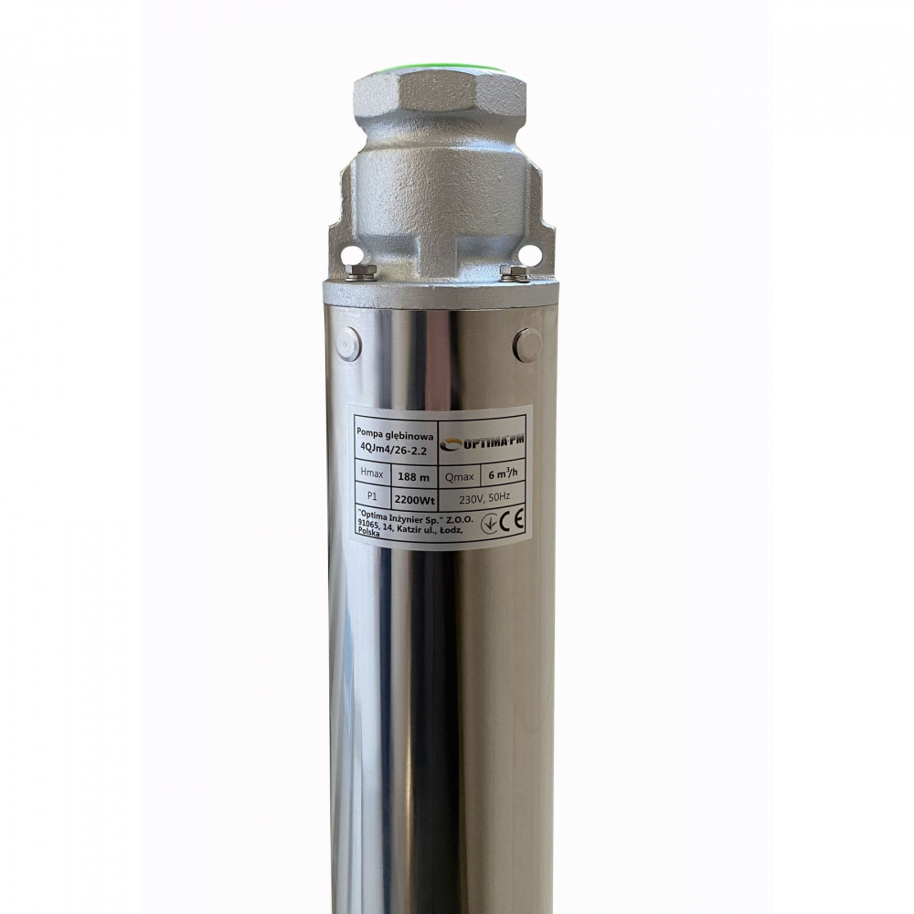 Скваженный насос Optima PM 4QJm4/26 2,2 кВт 205м (+2м кабель)