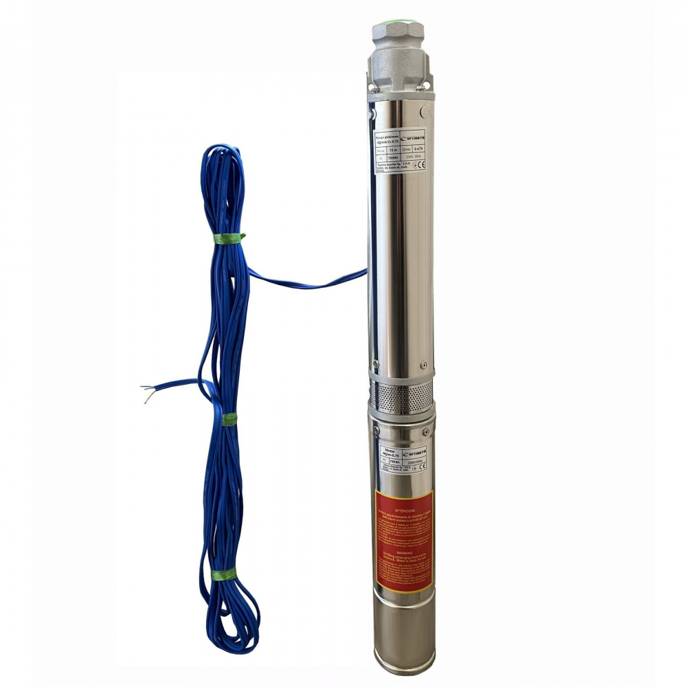 Скваженный насос Optima PM 4QJm4/11 0,75 кВт 81м (+15м кабель)