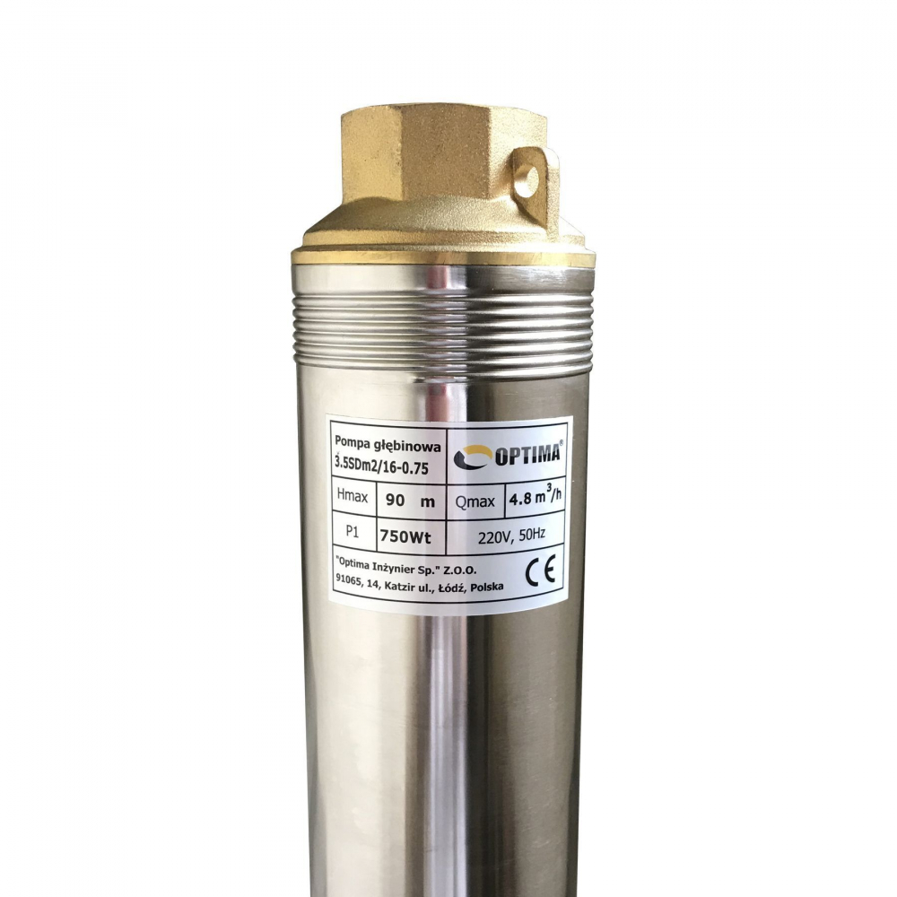 Скваженный насос Optima 3,5SDm2/16 0,75 кВт 90м (+пульт +кабель 15м)