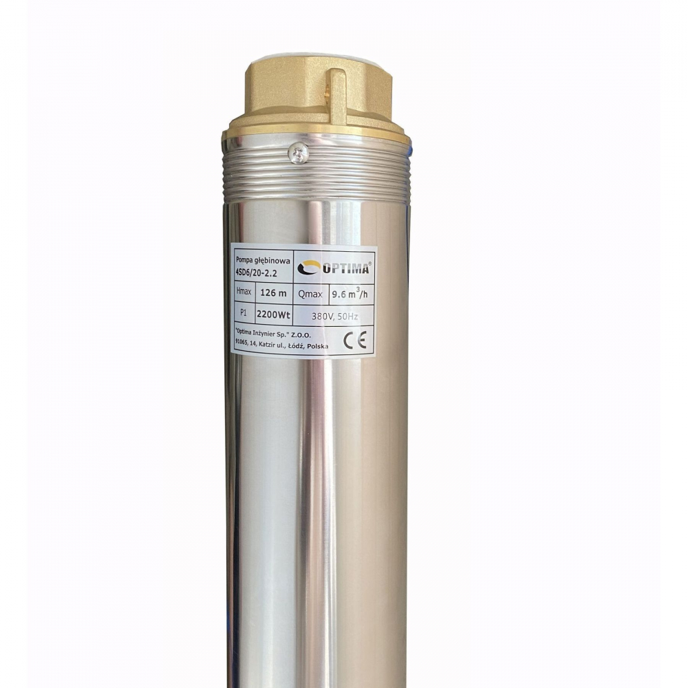 Скваженный насос Optima 4SD 6/20 2,2 кВт 126м (3-х фазный)