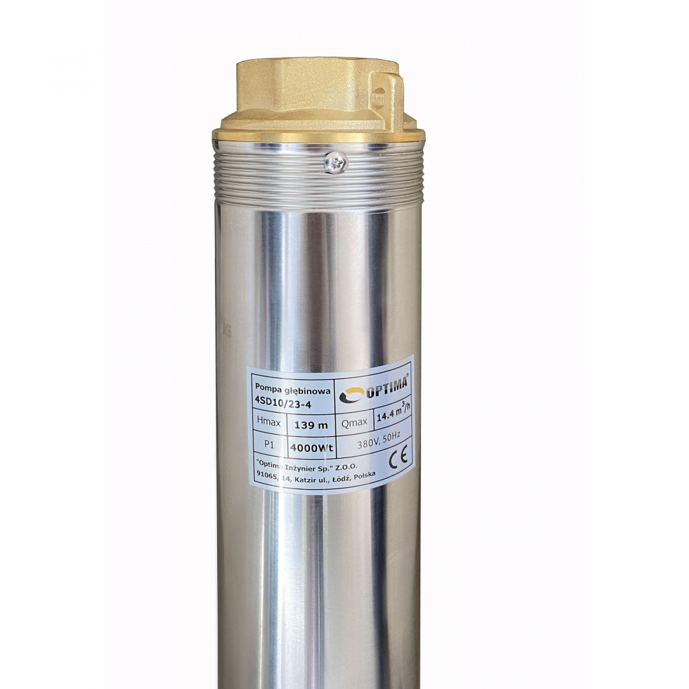 Скваженный насос Optima 4SD 10/23 4,0 кВт 139м (3-х фазный)