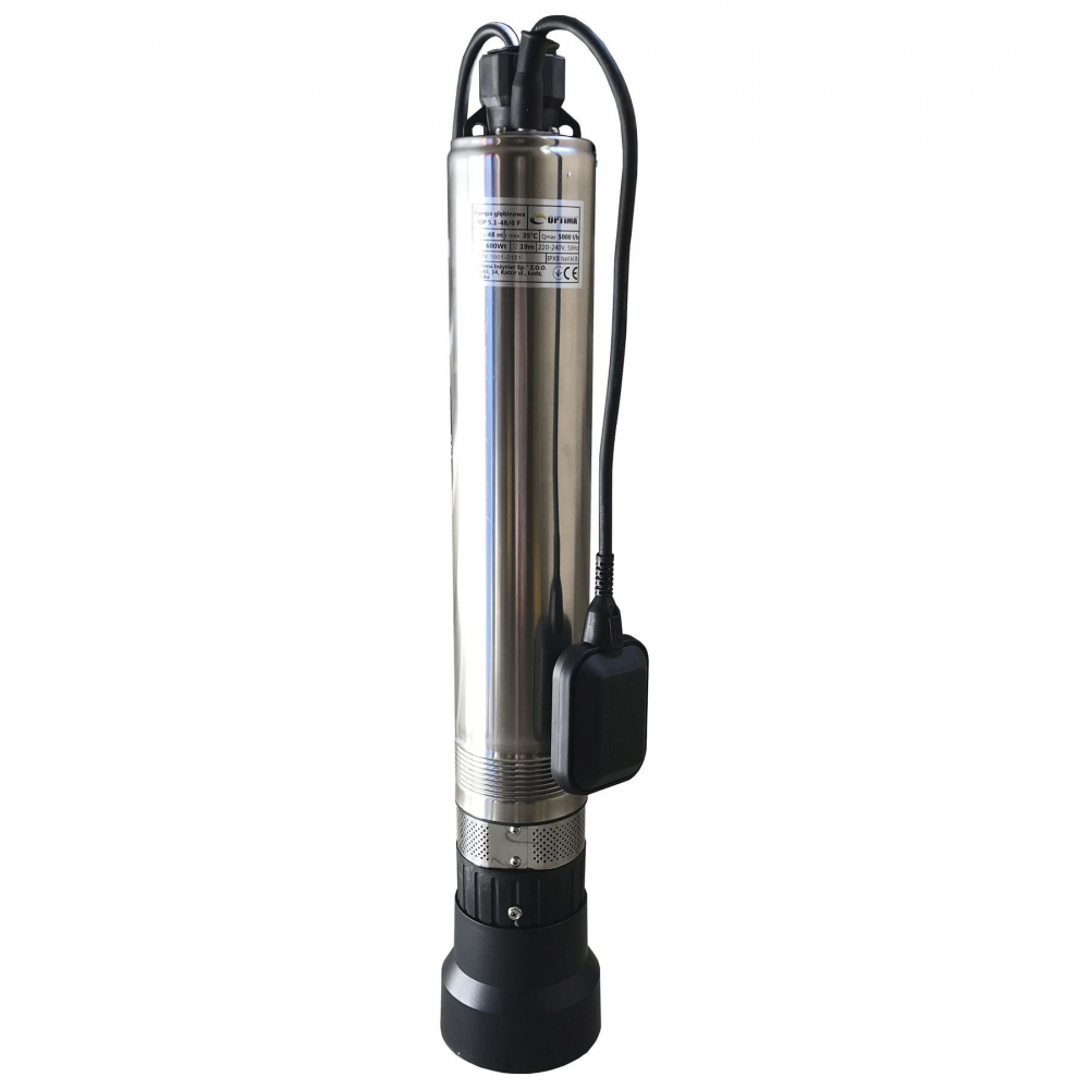 Скваженный насос Optima OP 5,1 - 48/6 F 0,6 кВт (с поплавком)