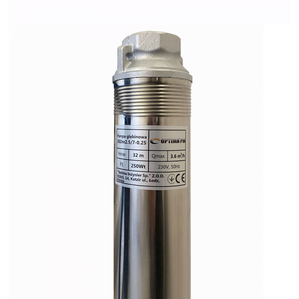 Скваженный насос Optima PM 3SDm2,5/7 0,25 кВт 35м (+1,5м кабель)