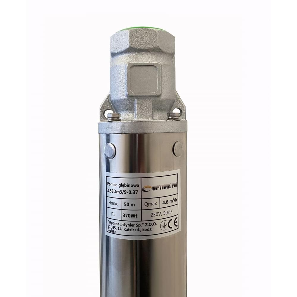 Скваженный насос Optima PM 3,5SDm3/9 0,37 кВт 55м (+1,5м кабель)