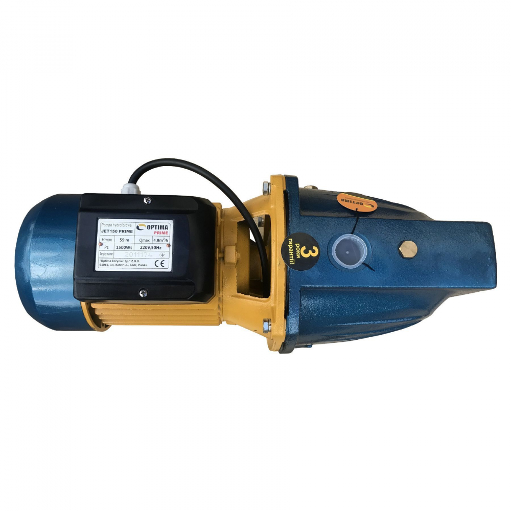 Поверхностный насос центробежный Optima JET 200 PRIME 2,0 кВт