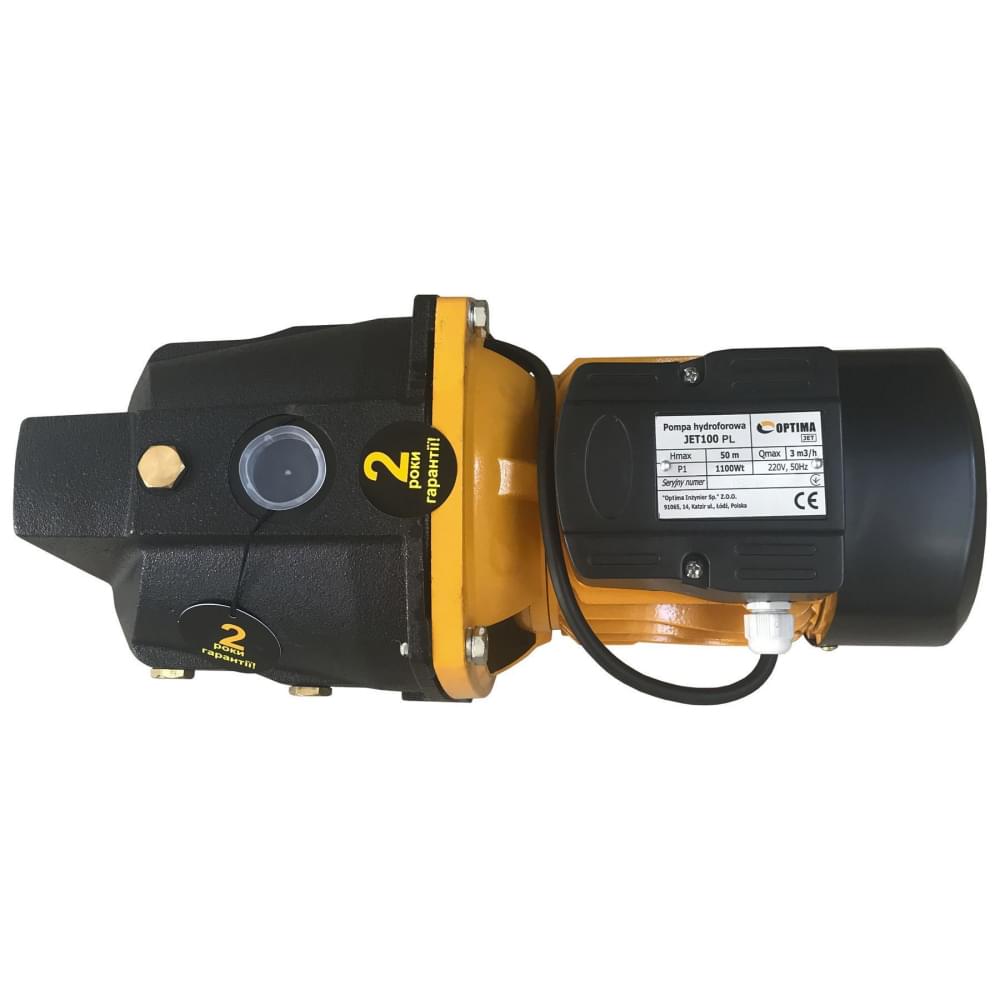 Поверхностный насос центробежный Optima JET 100-PL 1,1 кВт (чугун длинный)