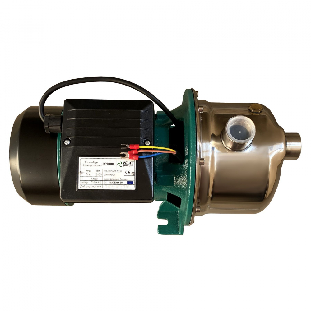 Поверхневий насос відцентрований Volks pumpe JY1000 1,1 кВт (нержавіюча сталь)