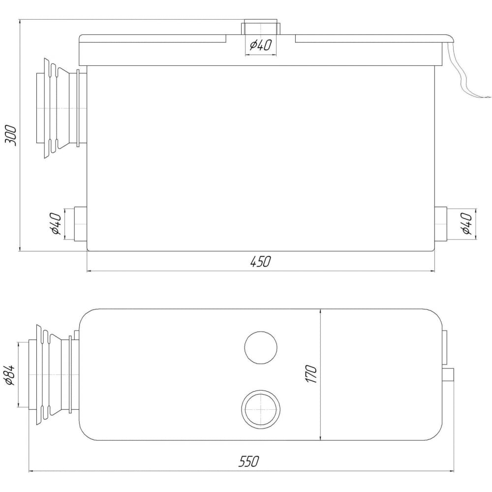 Канализационная установка Volks pumpe WC500-2