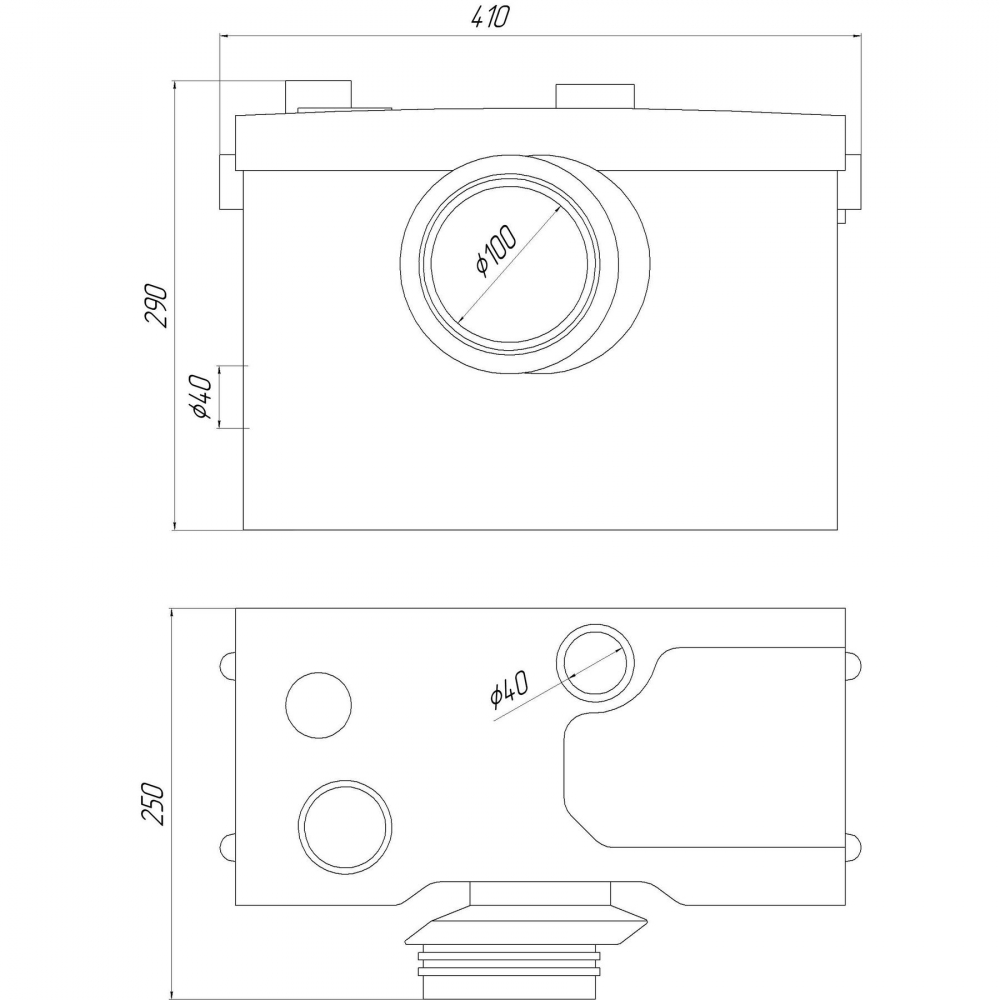Канализационная установка Volks pumpe WC600D (WC3)