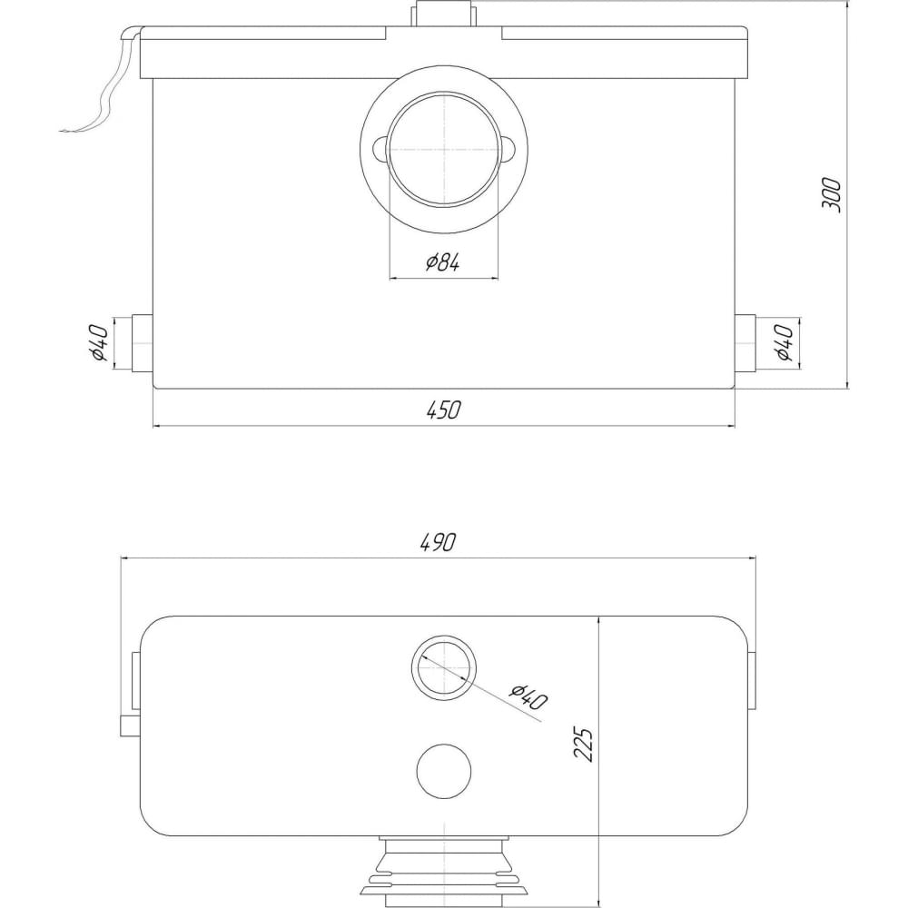 Канализационная установка Volks pumpe WC500-1
