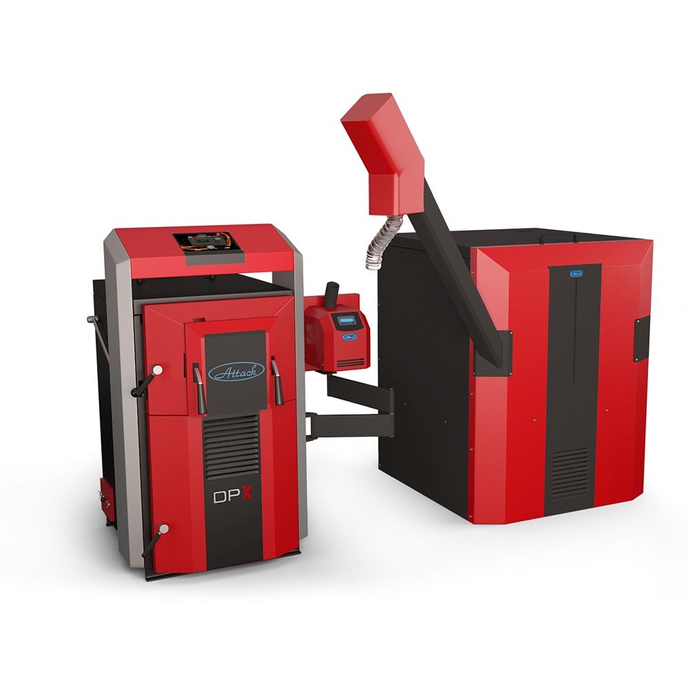 Котел твердотопливный  Attack 35 DPX Combi Pellet