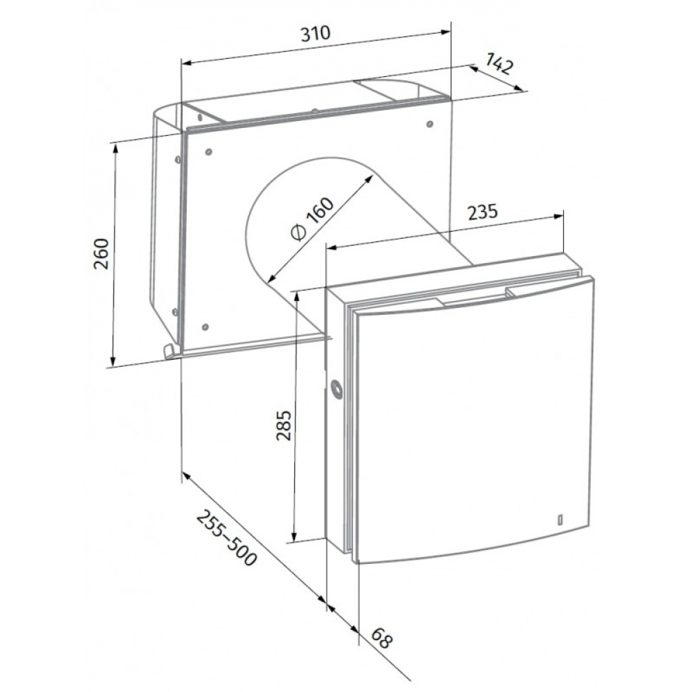 Рекуператор побутовий Blauberg Vento Expert A100-1 S W V.2