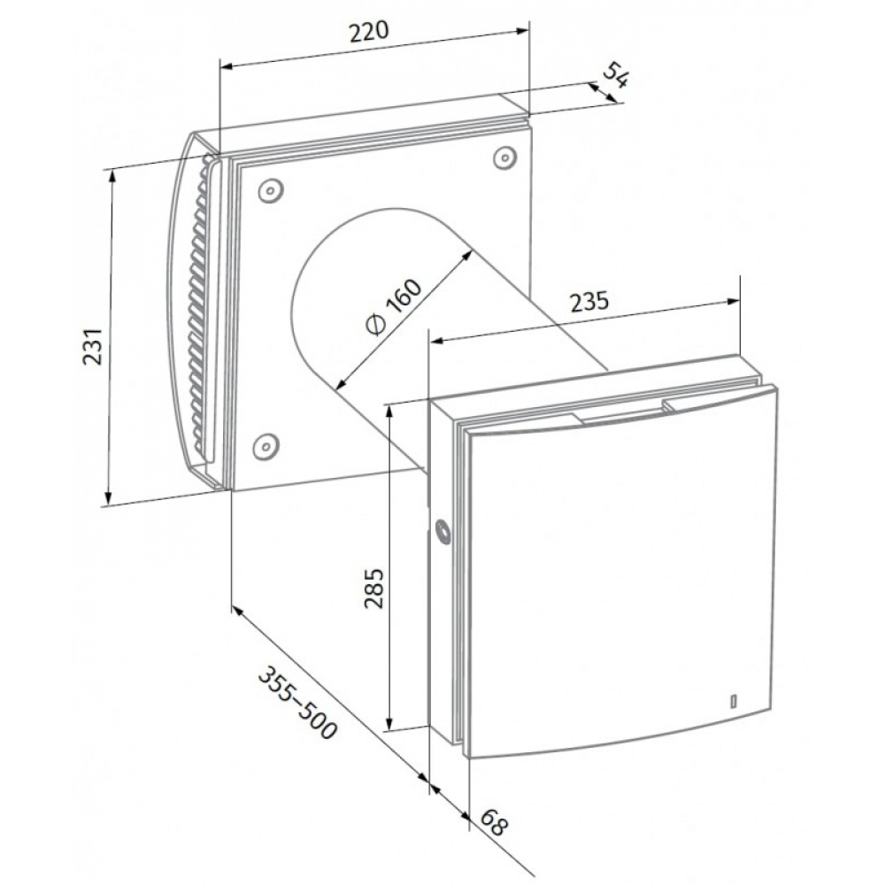 Рекуператор побутовий Blauberg Vento Expert A100-1 W V.2