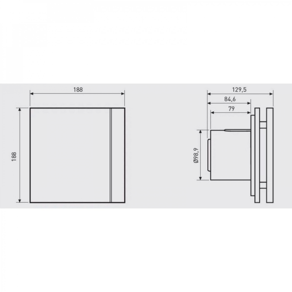 Витяжний вентилятор настінний Soler&Palau Silent-100 CZ Red Design-4C (5210611800)