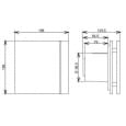 Вытяжной вентилятор настенный Soler&amp;Palau Silent-100 CRZ Black Design-4C (5210619600)