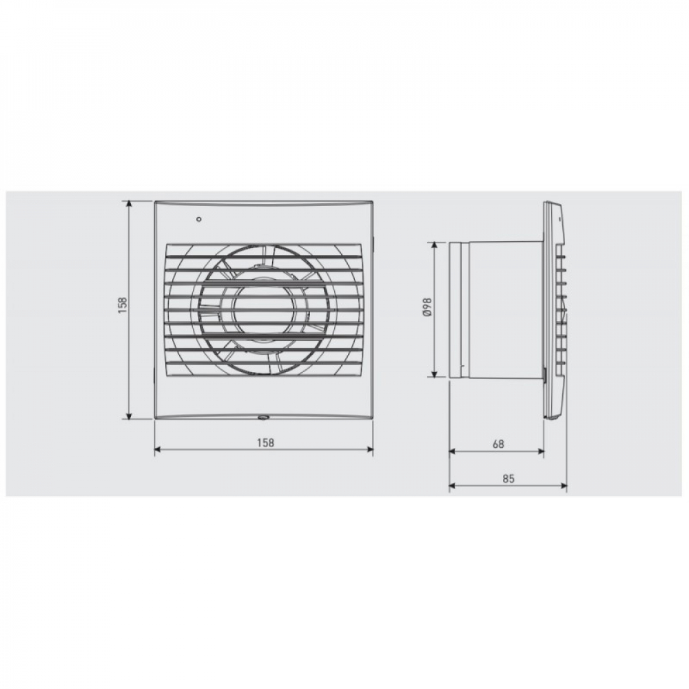 Вытяжной вентилятор настенный Soler&Palau Decor-100 S (5210037700)