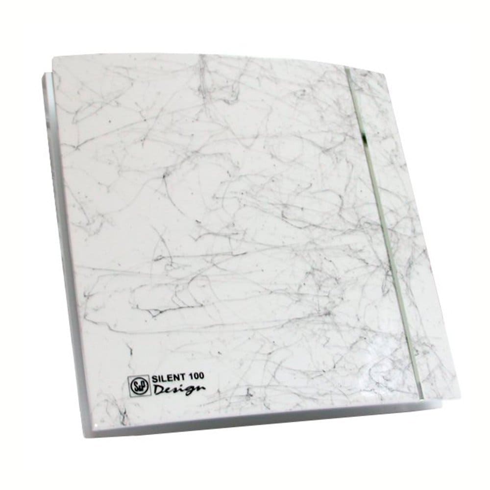 Вытяжной вентилятор настенный Soler&Palau Silent-100 CRZ Marble White Design-4C (5210620400)