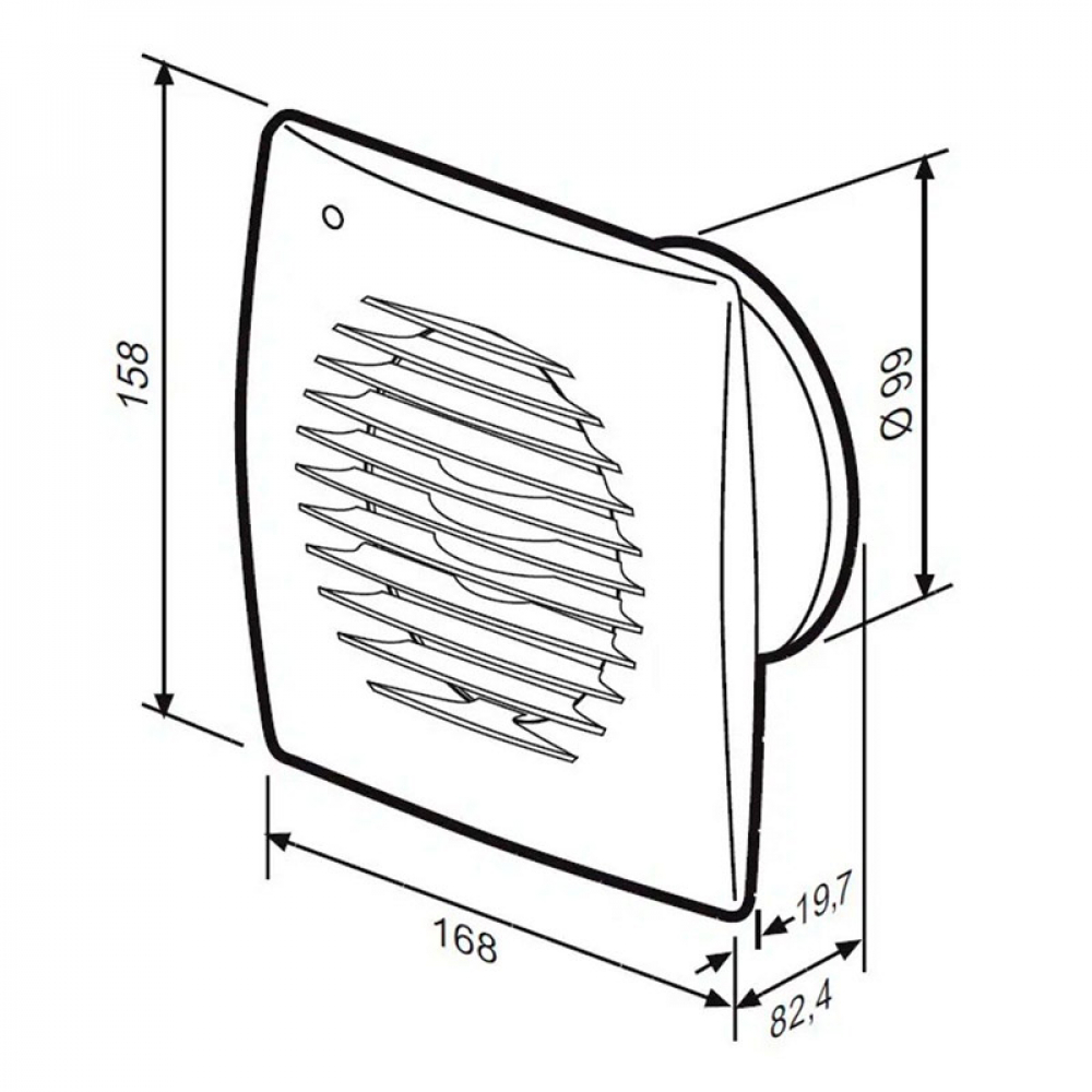 Витяжний вентилятор настінний Soler&Palau Future-100 C (5210072400)