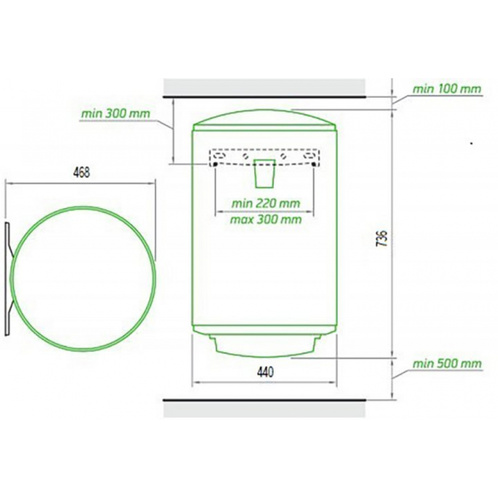 Бойлер накопичувальний електричний Tesy Simpat Eco 80 CTV OL 804415 D07 TR