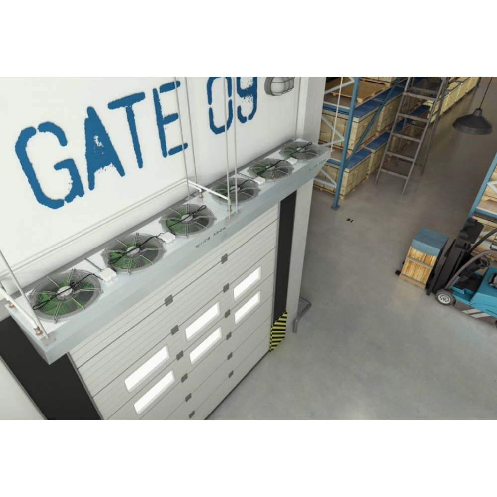 Теплова завіса з дворядним водяним нагрівачем Wing PRO W200 R2