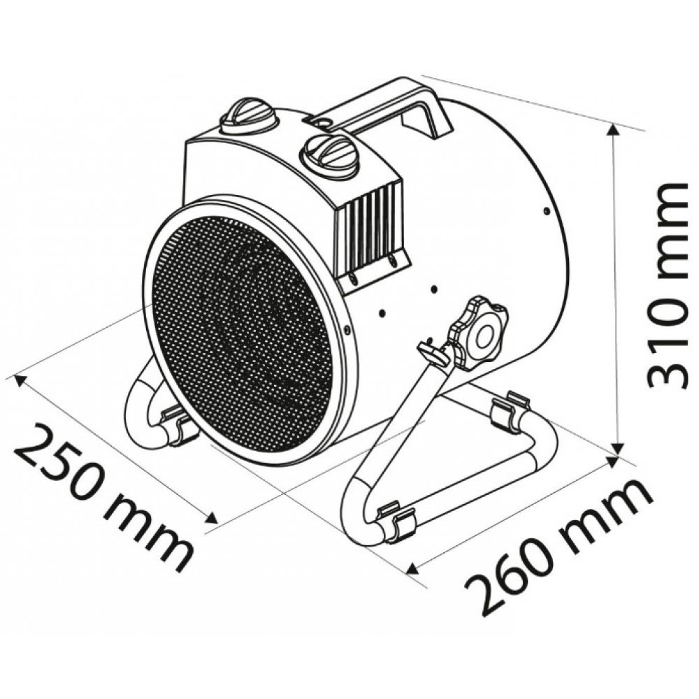 Теплова гармата Neo Tools 3 кВт (90-068)